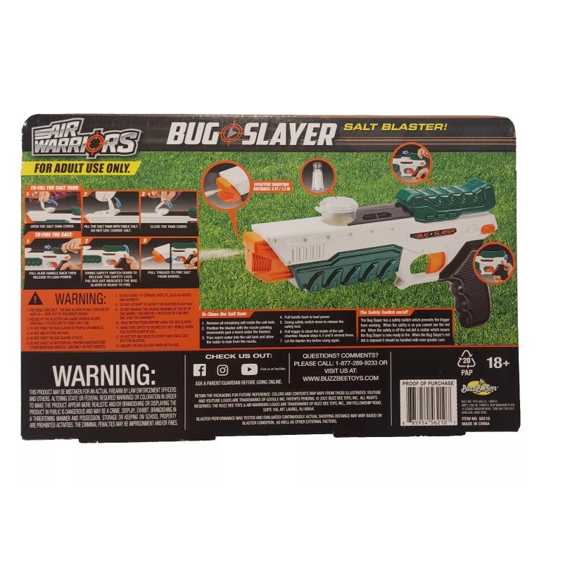 Buzzbee Toys Salt Blaster Bug Slayer Salt Blaster Bug Killer