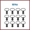 HEROFFIX 10pcs Black Rubber Front Mudguard Speedometer Cable Guide Holder