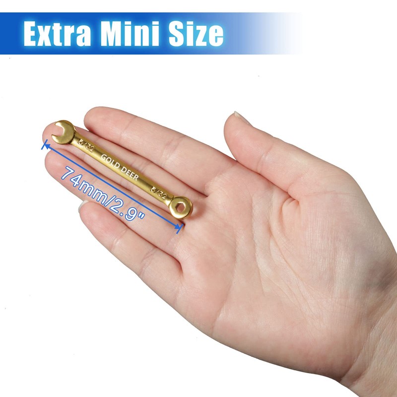 GOLD DEER 20 Pcs Color Plated Small Wrench Set Standard