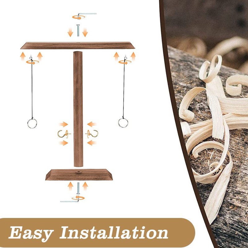 Ring Toss Game for Adults – Table Top Hook and