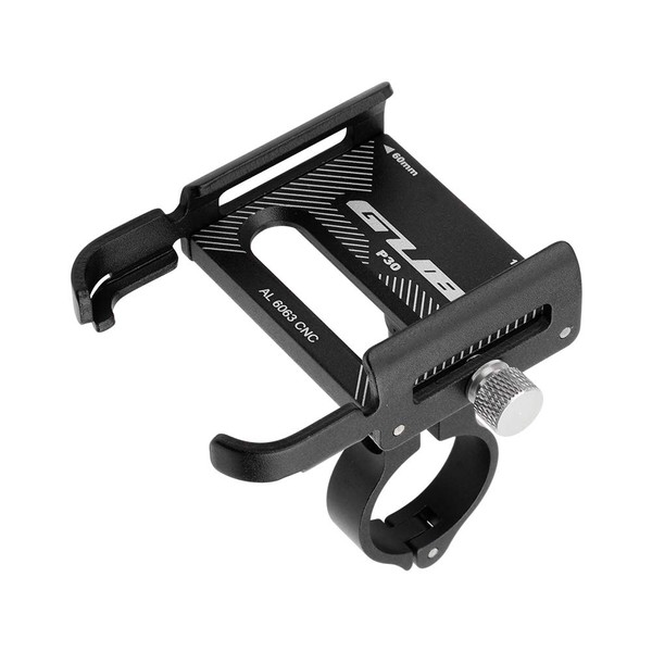 GUB P30 Aluminum Bike Phone Holder for 3.5" to 7.5" Device Bicycle Phone Stand Scooter Moto Mount Support Handlebar Clips (Black)