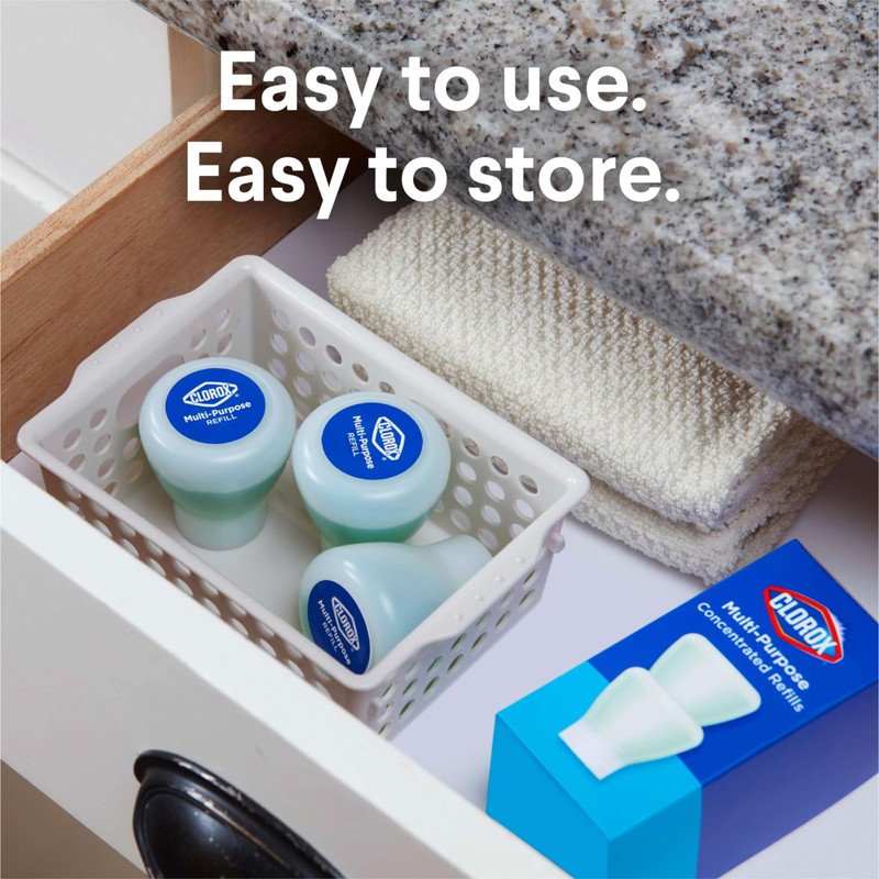 Clorox Multi-Purpose Spray Refill, Household Essentials, 3x1.125fo Concentrated Refills