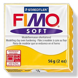 (Sunflower) - FIMO Soft Modelling Clay 2 oz Block - Basic Colours
