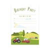 M & G Mustard & Gray Childrens Party Invitations (x24