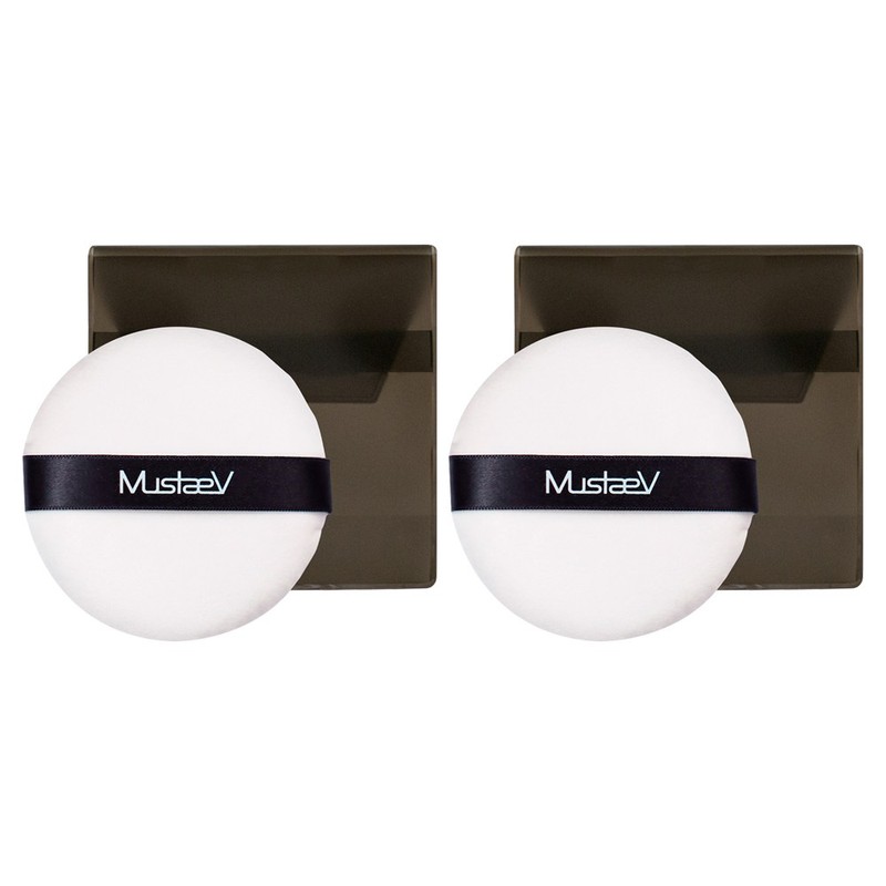 Partner_Reference Mustaev Luxury Powder Puff Large White 2pcs / 머스테브