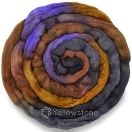Living Dreams Yarn Double DIP - Colorful Artisan Wool Roving for Spinning and Felting. Skillfully Hand Dyed in USA. Colors Inspired by The Beauty of Natural Landscapes, Yellowstones