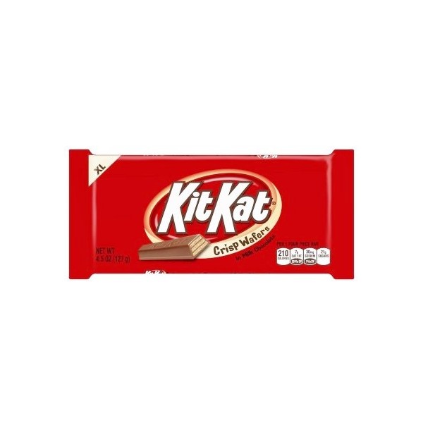 Kit Kat Crisp Wafers in Milk Chocolate Candy Bar - XL 4.25 oz. (Pack of 6)