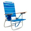 ROFFT Beach Chair, 17" Seat Height, 7-Position Reclining, Heavy Duty,