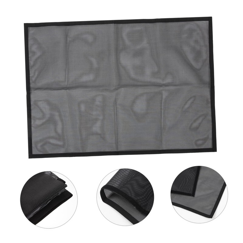 iplusmile 1 Set Fireplace Mesh Screen Curtain Heat Resistant Fireplace