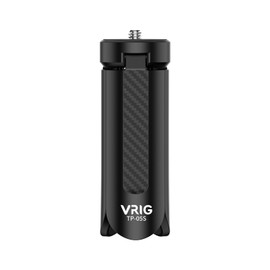 VRIG Mini Tripod, Camera Tripod, Tabletop Tripod, Mini with 1/4 inch Screws, Lightweight, Portable, Compatible with DJI Osmo 360, Osmo Pocket 3, Insta360 X5, X4, X3, Smartphone, Mini Light, Webcam