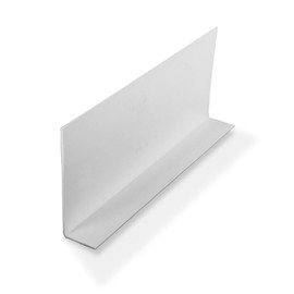 Outwater Plastics White 1" X 3" X 1/16" Thick Styrene Angle Plastic Angle Moulding 48" Lengths (Pack of 3)