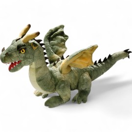 Carl Dick 3608 Sitting Dragon Soft Toy Approx. 30 cm Green