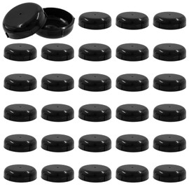 Kyuionty 32 Pack 1-1/2" Wrought Iron Patio Furniture Feet Caps, Plastic Patio Furniture Glides Outdoor Replacement Feet, Outdoor Chair Leg Floor Protectors (Black)