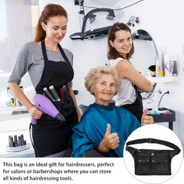 Scissors Fanny Pack Hair Scissors Pouch Hair Bag Organizer for Hair Stylist Hair Stylist Tool Holder Hair Stylist Bag Pouch for Scissor Oxford Multifunction Hairdressing Bag