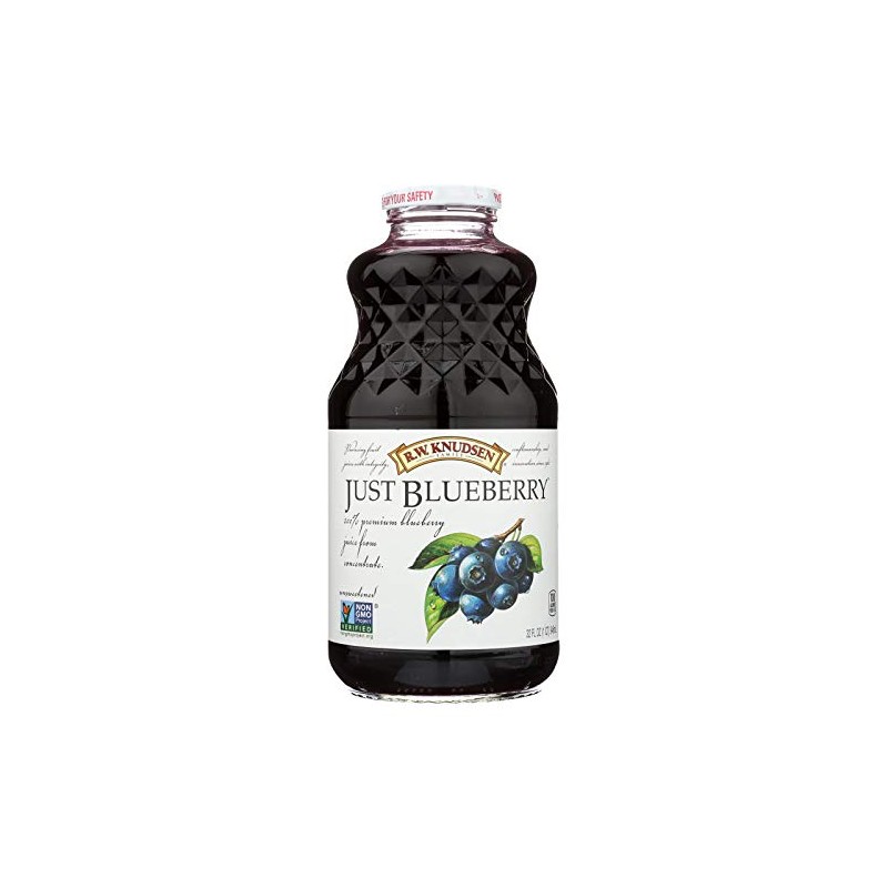 Just Blueberry Juice, 32 Fl Oz (Pack of 6)