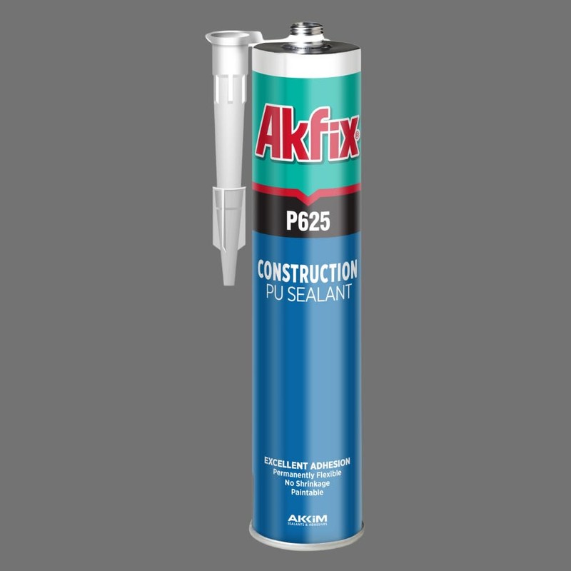 Akfix P635 Construction Sealant (1x10.4 oz.) Gray - Waterproof, Fast