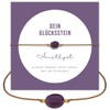 happymaker - Amethyst Armband Damen, Edelstein Armband lila mit 18k vergoldete Perlen, Geschenkverpackung als Glücksarmband Frauen, Geburtsstein Februar Wassermann, handgemacht in Deutschland