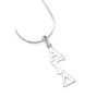 The Collegiate Standard Alpha Gamma Delta Sorority Sterling Silver Lavaliere