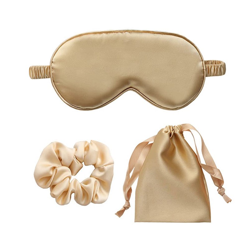 Pack of 2 Silk Adjustable Sleeping Masks, Adjustable Eye Mask,