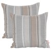 Sweet Summer Living Outdoor/Indoor Sunbrella Throw Pillows Square Set of