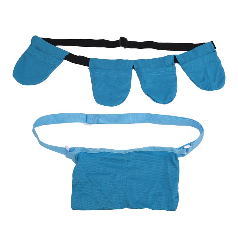 Blue Breast Surgery Drainage Bag Breathable Mastectomy Drain Holder with