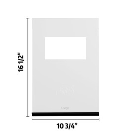 [Classicmacher] Original Replacement Dog Door Large Soft Flap, Longer Lasting Compatible with Aluminum Weather Dog Doors for Dogs (Large-16.5 * 10.75)