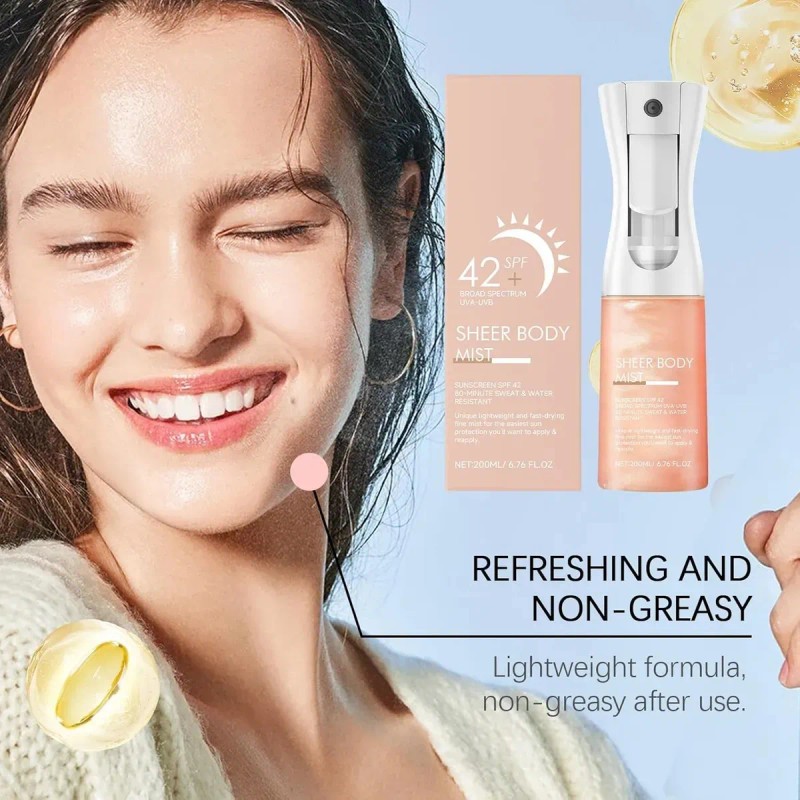 Bruma Corporal Transparente Protector Solar Sunglaze Spf 42