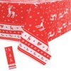 Christmas Table Cloth Party Disposable Tablecloths,Red and Christmas Elk Table