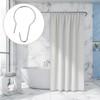 50 Pcs Metal Shower Curtain Hooks, Silver Shower Curtain Rings