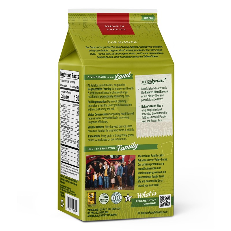 Ralston Family Farms Nature's Blend Rice, 24 oz Carton: 6
