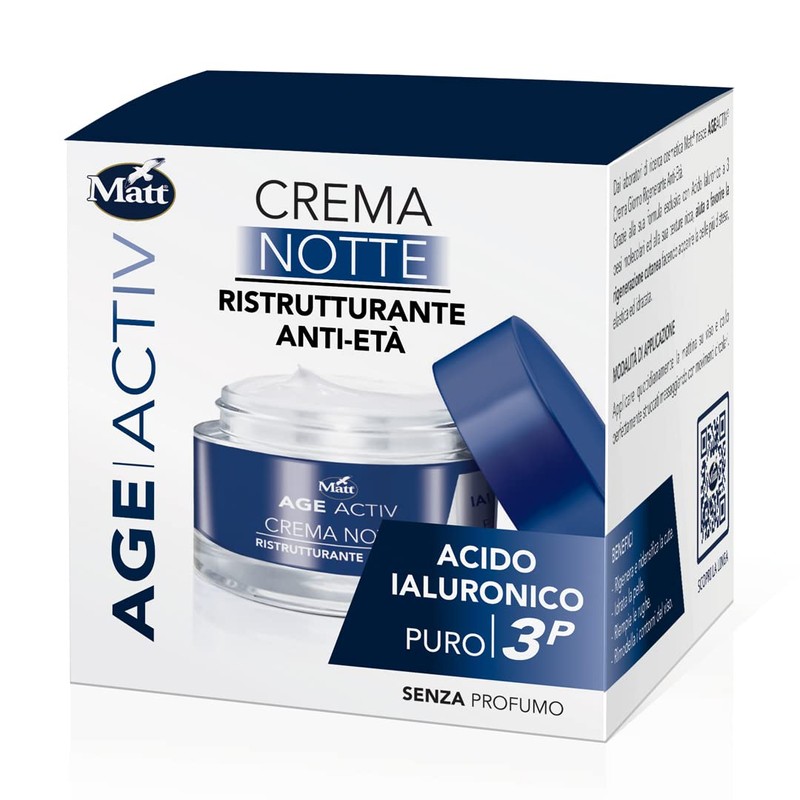 Matt Age Active Face Cream Anti-Age Night - Hyaluronic Acid