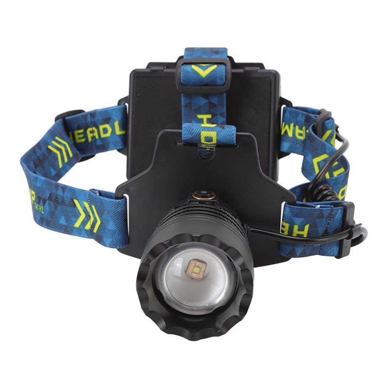 USB Headlamp 3000lm Waterproof 90 Degree Adjustable Hands Free Rechargeable