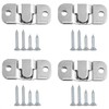 PIYANYO Z-Shaped Clip Hanging Bracket Set Stainless Steel Flush Mount