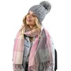 Alur Women's Beanie Winter Hat Knitted Hat with Bobble -