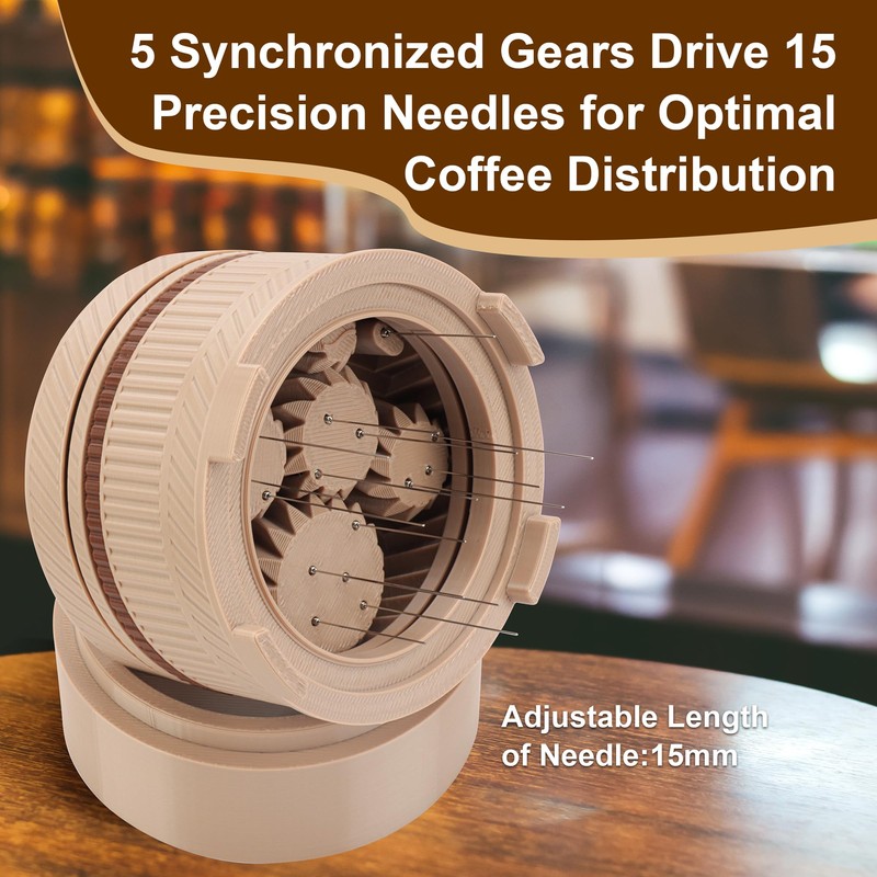 ShanSon WDT Espresso Tool with Brush Base Coffee Powder Distributor