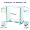 Labasics Glass Square TLC Developing Tank, Heavy Duty Borosilicate Flat-Bottom
