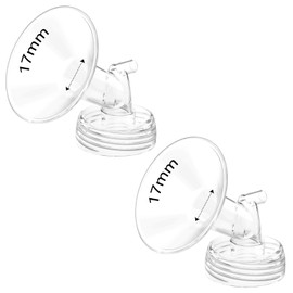2pcs 17mm Flanges Compatible with Spectra S2 S1 9 Plus Ameda MYA Motif Luna Cimilre Breastpumps, Replacement to Spectra Pump Parts Spectra Flange, for Spectra Pump Parts and Spectra Shield