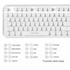 FOPETT Wireless Keyboard and Mouse Combo, 104 Keys Full-Sized 2.4