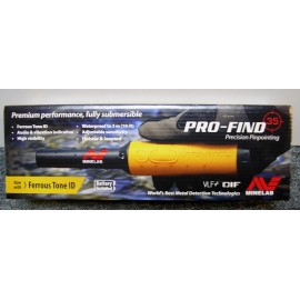 MINELAB WATERPROOF PRO FIND 35 PINPOINTER METAL DETECTOR INCLUDES BELT HOLSTER
