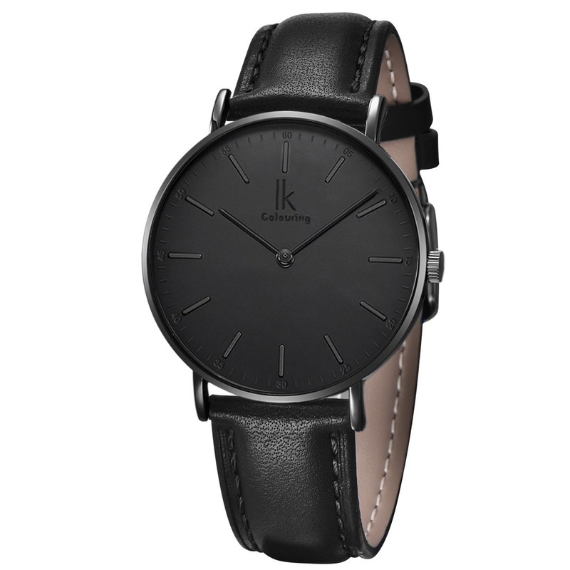 Alienwork IK Men's / Women's Ultra Flat Slim Watch with