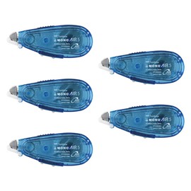 Tombow Pencil Mono Air CT-CAX5C40-5P Correction Tape, Refill Type, 0.2 inch (5 mm) Width, Blue, Set of 5