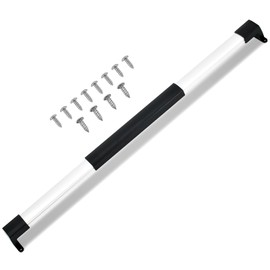 Gekufa Adjustable RV Screen Door Cross Bar Handle Universal Fit for Camper and Motorhome, 21-5/8" to 28-5/8", Durable Aluminum Frame with Non-Slip Grip