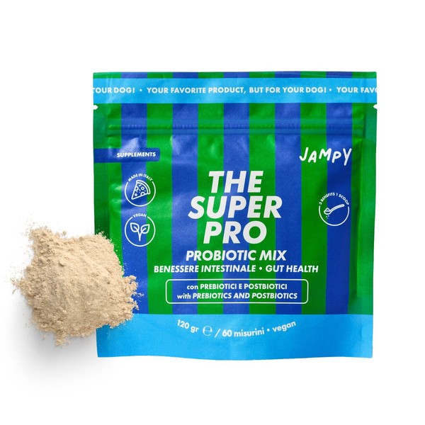 JAMPY The Super Pro Supplement Dog Prebiotics Probiotic Powder Digestive