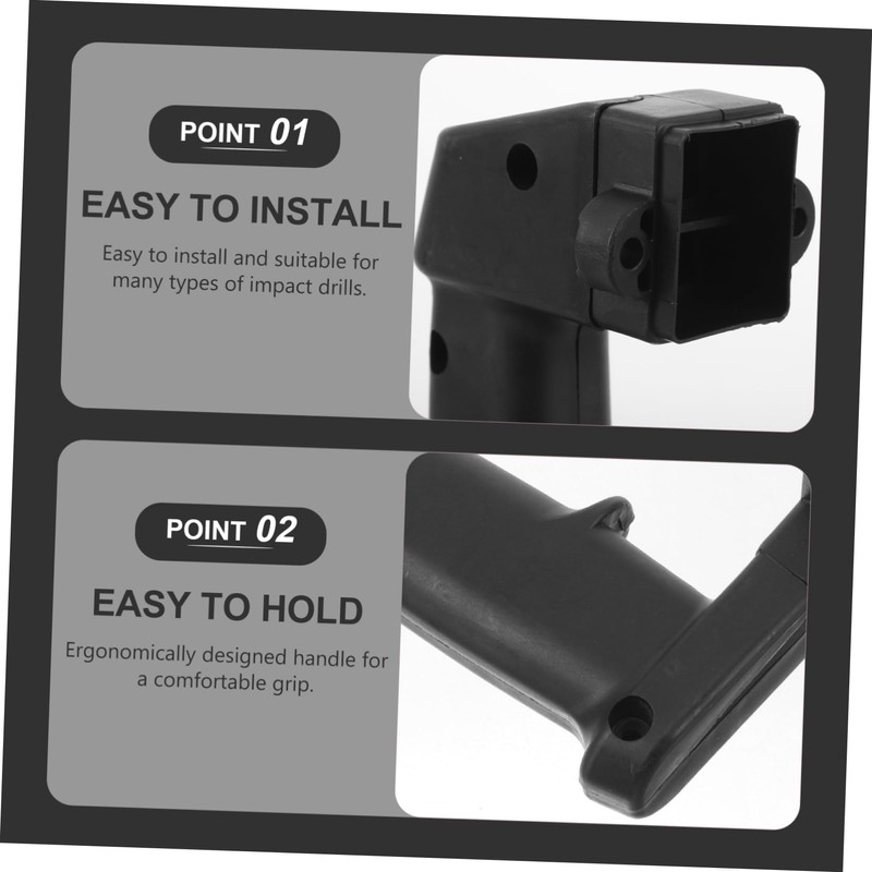 Operitacx Adjustable Plastic Electric Hammer Handle Ergonomic Side Grip for