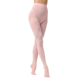 EVERSWE Women's 80 Den Soft Opaque Tights, Women's Tights (XX-3XL, Pink)