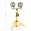 vic_space1 Twin Head Tripod Adjustable Work Light Corded Two Halogen