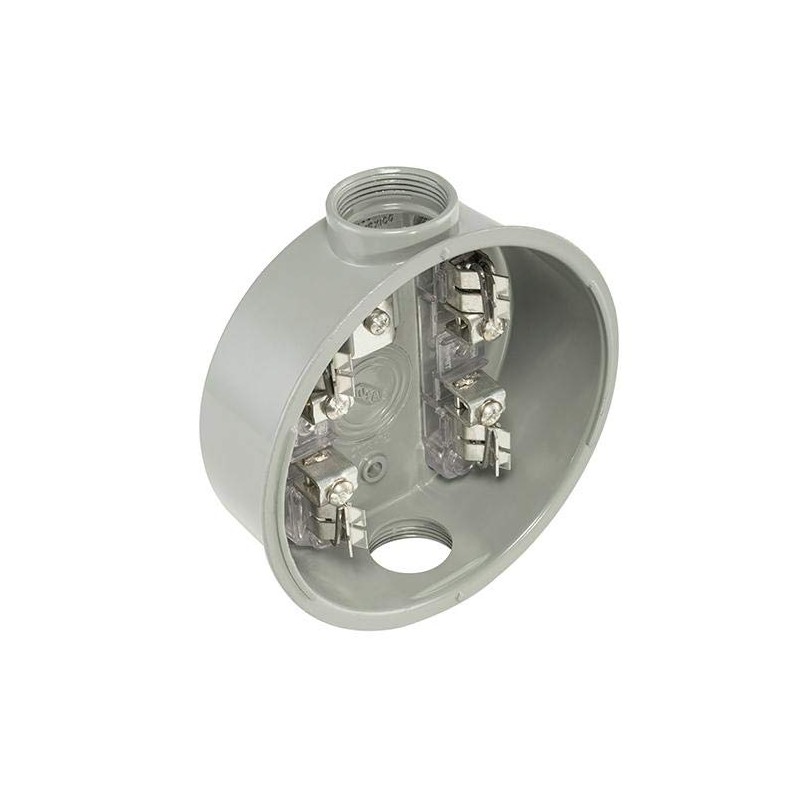 Base Medidor de Luz, 4 Terminales De Latón