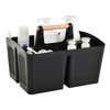 Portable Shower Caddy Basket with Compartments, Plastic Divided Cleaning Caddy