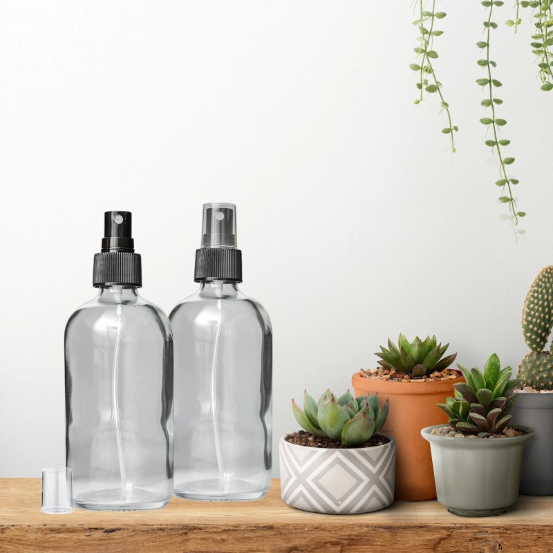 DMSOSTORE Glass Spray Bottle Set, 8 oz, BPA-Free Fine Mist