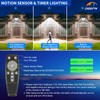 Deepn Solar Lights Outdoor, IP66 Waterproof Street Lights Outdoor, 6500K